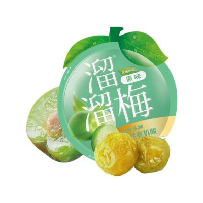 Liuliumei Original Preserved Green Plums 60g - Sweet & Tangy Ume Snack