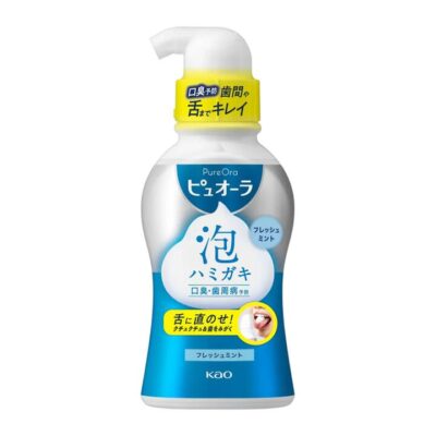 Kao PureOra Fresh Mint Foaming Toothpaste Pump 190 ml