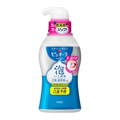 Kao PureOra Foaming Toothpaste Pump – Mild Mint 190 ml