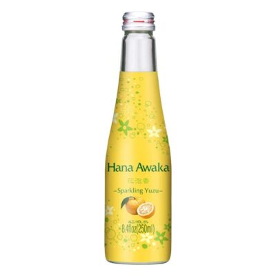 Ozeki Hana Awaka Sparkling Yuzu Sake 250ml (5% ABV)