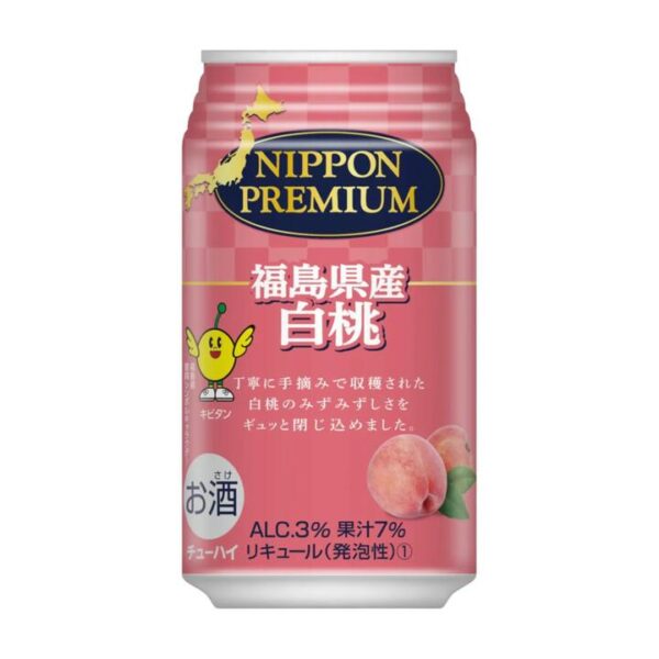 Nippon Premium Fukushima White Peach Chuhai 3% – 350ml