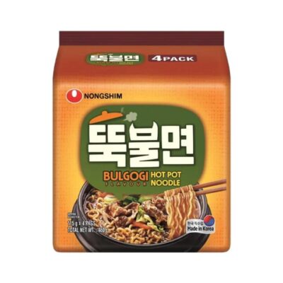 Nongshim Bulgogi Hot Pot Noodles 115g x 4 Pack