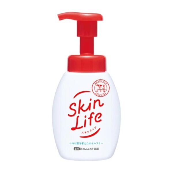 Cow Brand SkinLife Amino Acid Moisturizing Foaming Facial Cleanser 160ml - Gentle, pH-Balanced, Oil-Free
