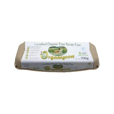 Organigrow Certified Organic Free Range Eggs 12 Pack 700g